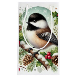 Holiday Chickadee Klein Cadeauzakje