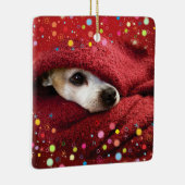 Holiday Chihuahua Ceramic Ornament (Rechts)