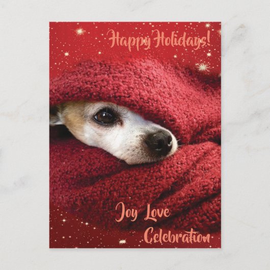 Holiday Chihuahua Feestdagenkaart (Voorkant)