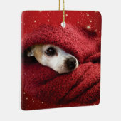 Holiday Chihuahua Keramisch Ornament (Rechts)