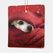 Holiday Chihuahua Keramisch Ornament (Links)