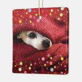 Holiday Chihuahua Keramisch Ornament (Links)