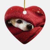 Holiday Chihuahua Keramisch Ornament (Achterkant)