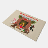 Holiday Chihuahua kerstdeurmat Deurmat (Schuin)