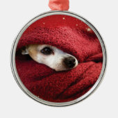 Holiday Chihuahua Metalen Ornament (Voorkant)