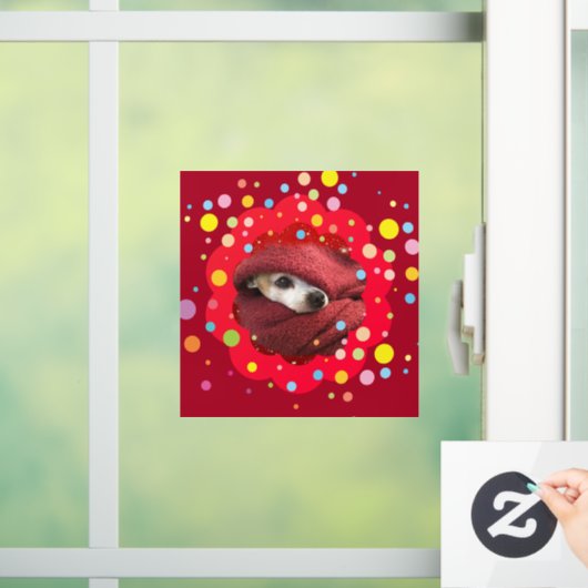 Holiday Chihuahua Raamsticker (Huis)