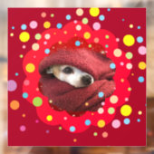 Holiday Chihuahua Raamsticker (Vel 2)