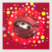 Holiday Chihuahua Raamsticker (Vel)