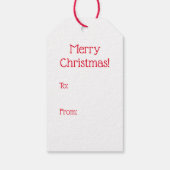 Holiday Chocolate Lab Cadeaulabel (Achterkant)