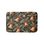 Holiday Christmas Bells Pattern, Badmat (Voorkant)