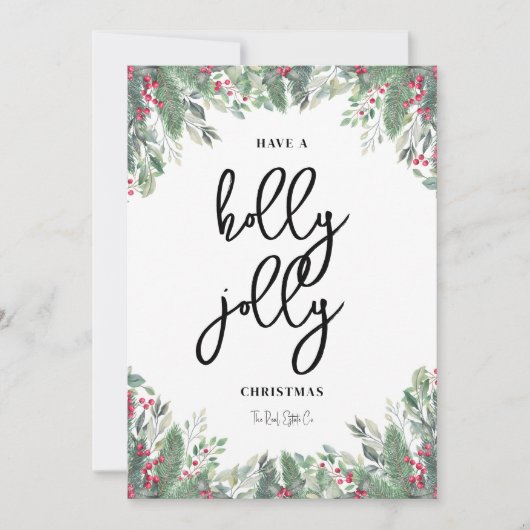 Holiday Christmas Card Company Marketing Feestdagenkaart (Voorkant)