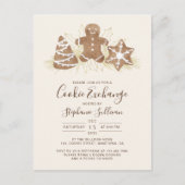 Holiday Christmas Cookie Exchange  Uitnodiging Briefkaart (Voorkant)