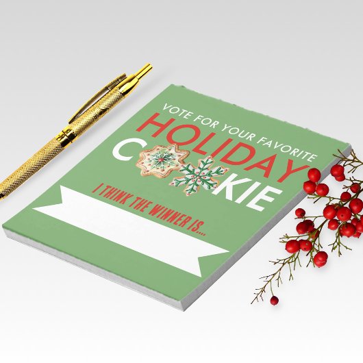 Holiday Christmas Cookie Stemmen Notitieblok Pack 