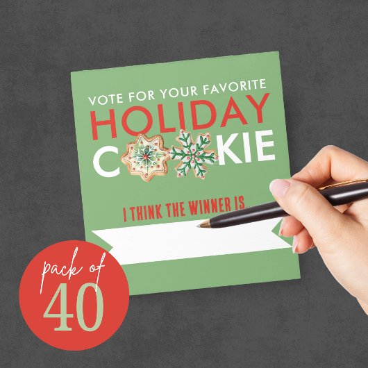 Holiday Christmas Cookie Stemmen Notitieblok Pack 