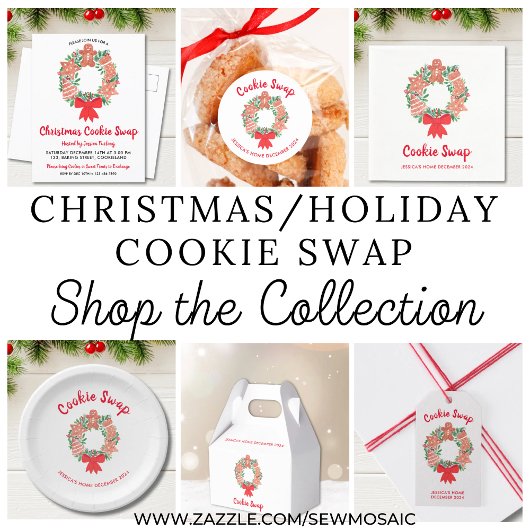 Holiday Christmas Cookie Swap Bedankdoosjes