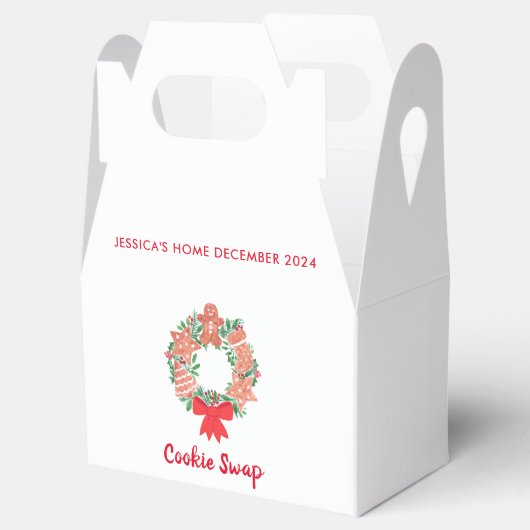 Holiday Christmas Cookie Swap Bedankdoosjes (Geopend)