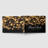 Holiday Christmas Gold Sparkling Stars Gastenboek (Volledig)