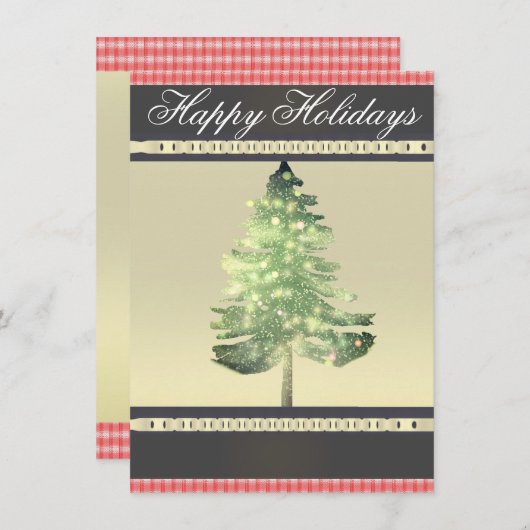 Holiday, Christmas, Invitation,Greeting,New years, (Voorkant / Achterkant)