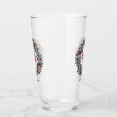 Holiday Christmas 'Is het Seizoensscript Monogram Glas (Links)