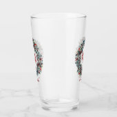Holiday Christmas 'Is het Seizoensscript Monogram Glas (Rechts)