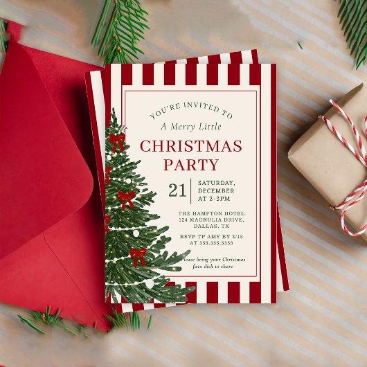 Holiday Christmas Party Invitation invitation Kaart