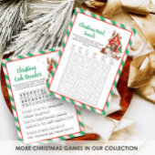 Holiday Christmas Party Word Search Game Feestdagenkaart