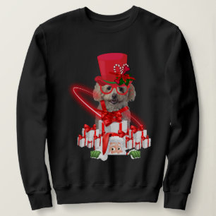 Holiday Christmas Poodle Sweatshirt
