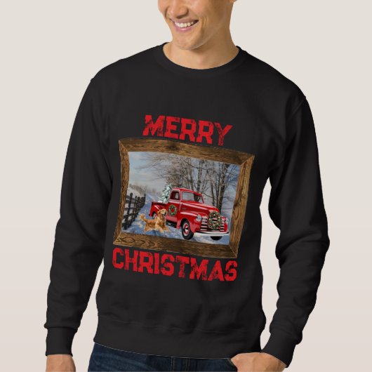Holiday Christmas Sweater Country Farm Scene (Voorkant)