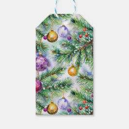 Holiday Christmas Tree Gift Label Cadeaulabel