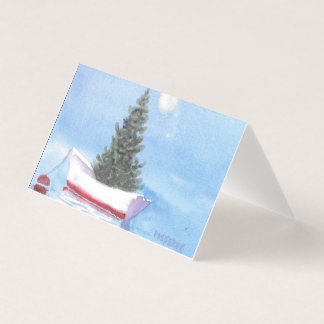 Holiday Christmas Tree in Dory Rowboat Folded Card Kaart