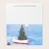 Holiday Christmas Tree in Dory Rowboat Folded Card Kaart (Buitenkant ongevouwen)