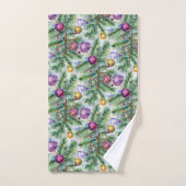 Holiday Christmas Tree Ornaments Bad Handdoek (Handdoek)