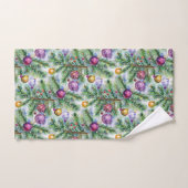 Holiday Christmas Tree Ornaments Bad Handdoek (Handdoek)