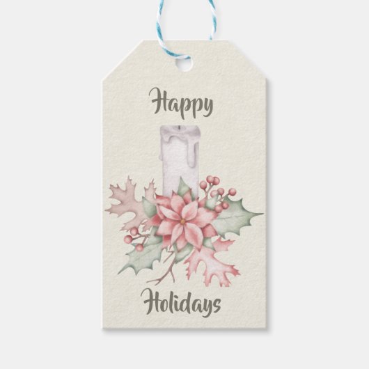 Holiday Classical Gift Label Cadeaulabel (Voorkant)