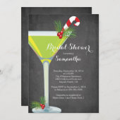 Holiday Cocktail Bridal Shower Uitnodiging (Voorkant / Achterkant)