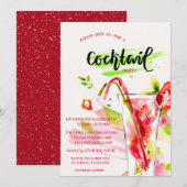 Holiday Cocktail Confetti kerst I Kaart (Voorkant / Achterkant)