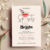 Holiday Cocktail, Festive Drinks Christmas, fun Feestdagenkaart