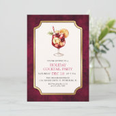 Holiday Cocktail Party Kaart (Staand voorkant)