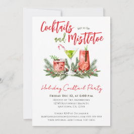 Holiday Cocktail Party Red Green Festive Drinks Kaart