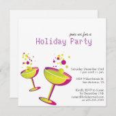 Holiday Cocktails Party Invite Kaart (Voorkant / Achterkant)