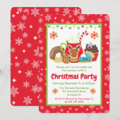 Holiday Cocoa & Cookies Chrismas Treats Kaart (Voorkant / Achterkant)