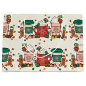 Holiday Coffee Alabaster Large Gift Bag Groot Cadeauzakje (Voorkant)