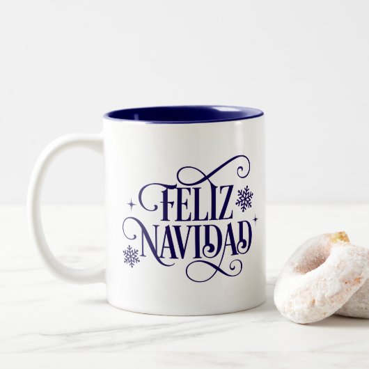 Holiday Coffee Mug Tweekleurige Koffiemok (Met donut)