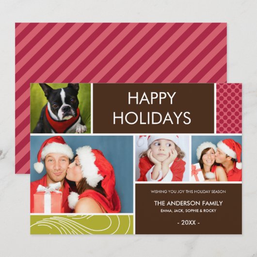 HOLIDAY COLORS | HOLIDAIRE FOTOKAART FEESTDAGENKAART (Voorkant / Achterkant)