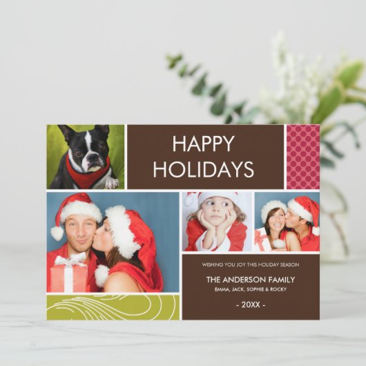 HOLIDAY COLORS | HOLIDAIRE FOTOKAART FEESTDAGENKAART (Staand voorkant)