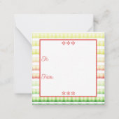 Holiday Colour Mini Notitiekaartje (Achterkant)