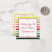 Holiday Colour Mini Notitiekaartje (Voorkant / Achterkant in situ)