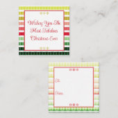 Holiday Colour Mini Notitiekaartje (Voorkant / Achterkant)