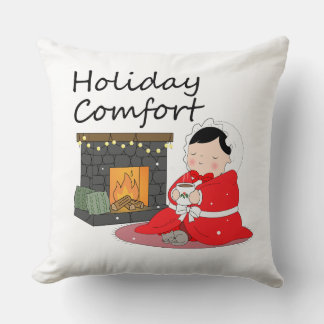 Holiday Comfort - Christmas themed Throw Pillow Kussen