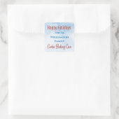 Holiday Cookie Baking Vierkante Sticker (Tas)